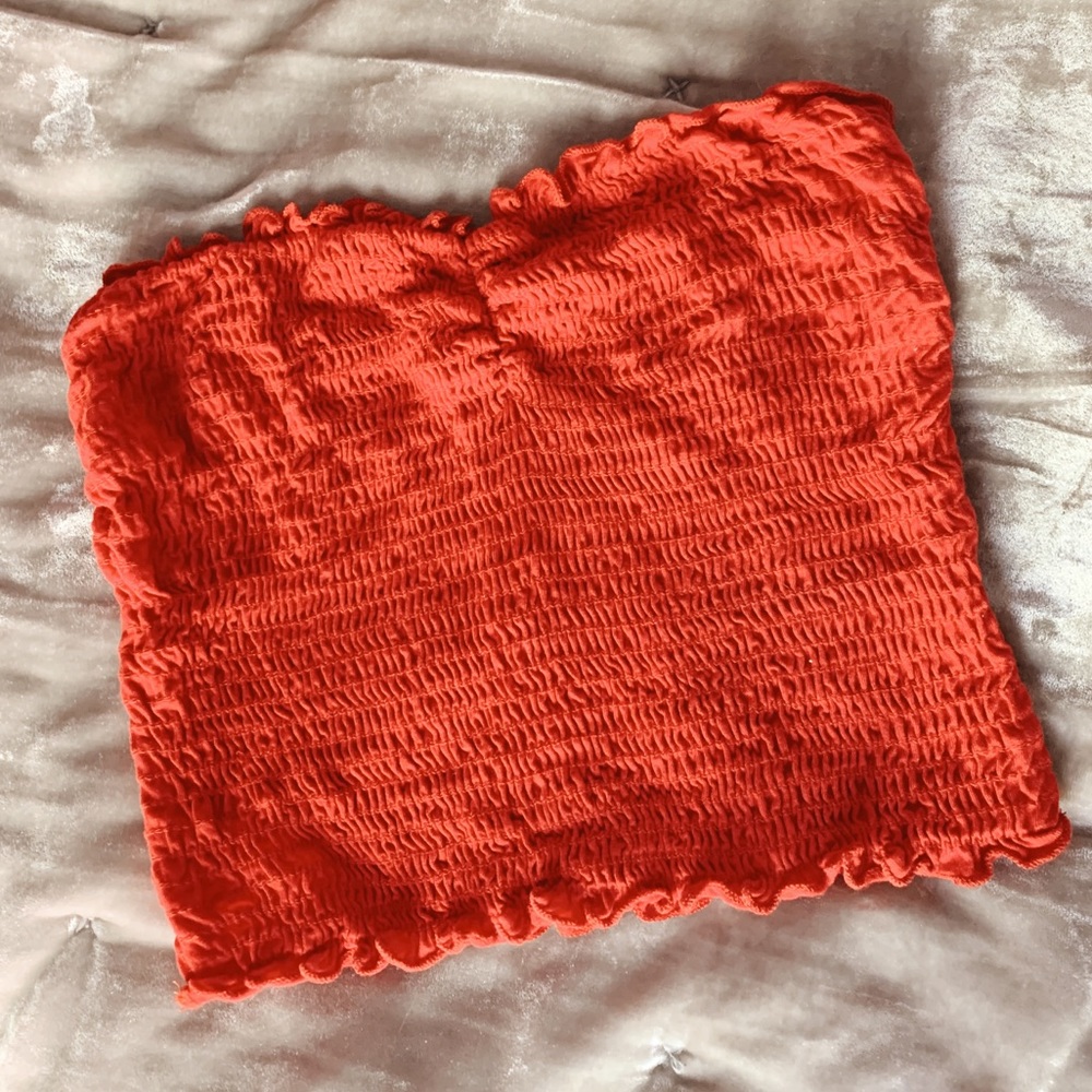 Urban Outfitters Ruffled Tube Top - Picture 2 of 4
